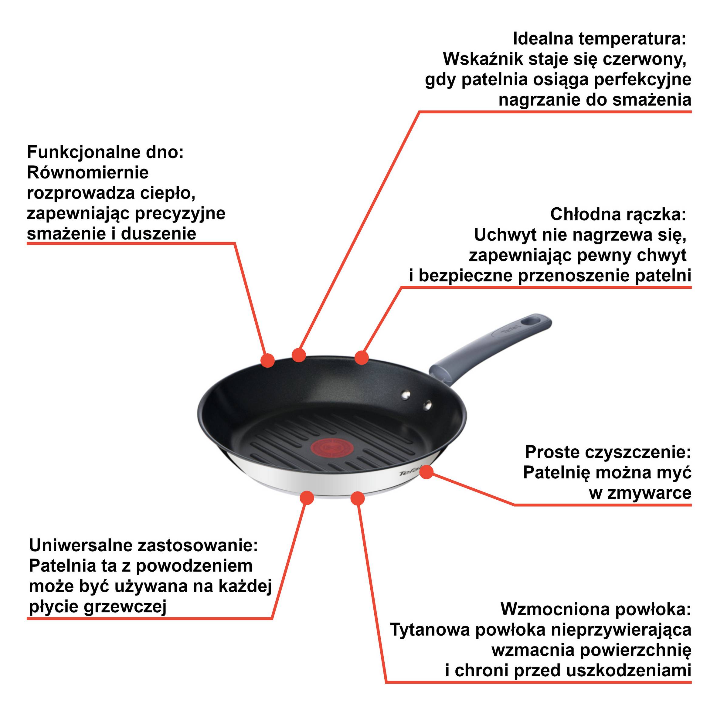 Patelnia grillowa TEFAL DAILY COOK 26cm