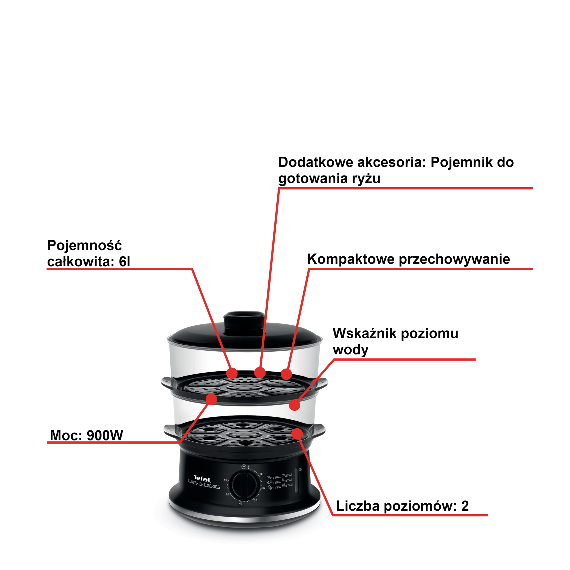 Parowar TEFAL CONVENIENT VC140131
