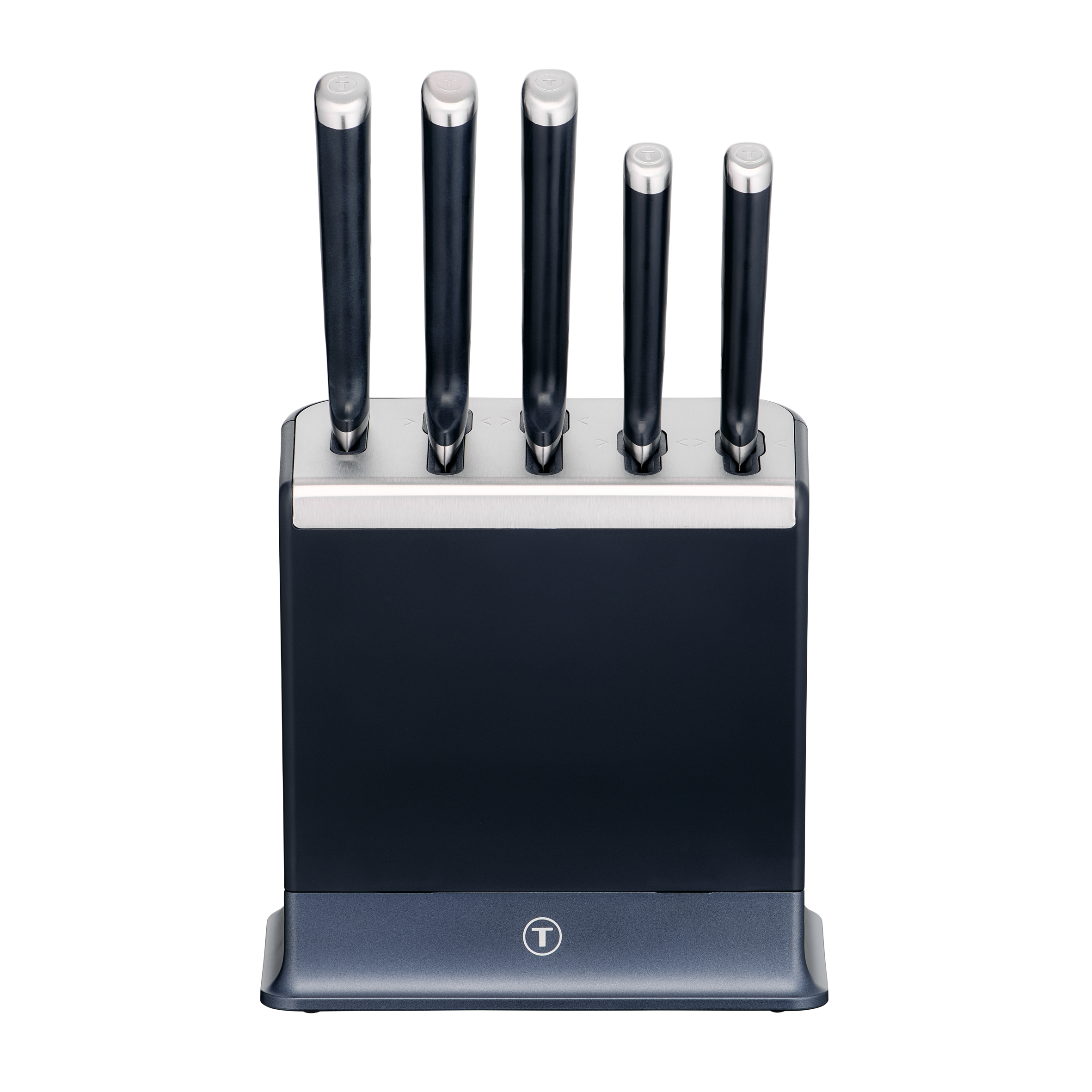 Zestaw noży TEFAL EverSharp Pro 5-elementowy komplet z blokiem i wbudowaną automatyczną ostrzałką