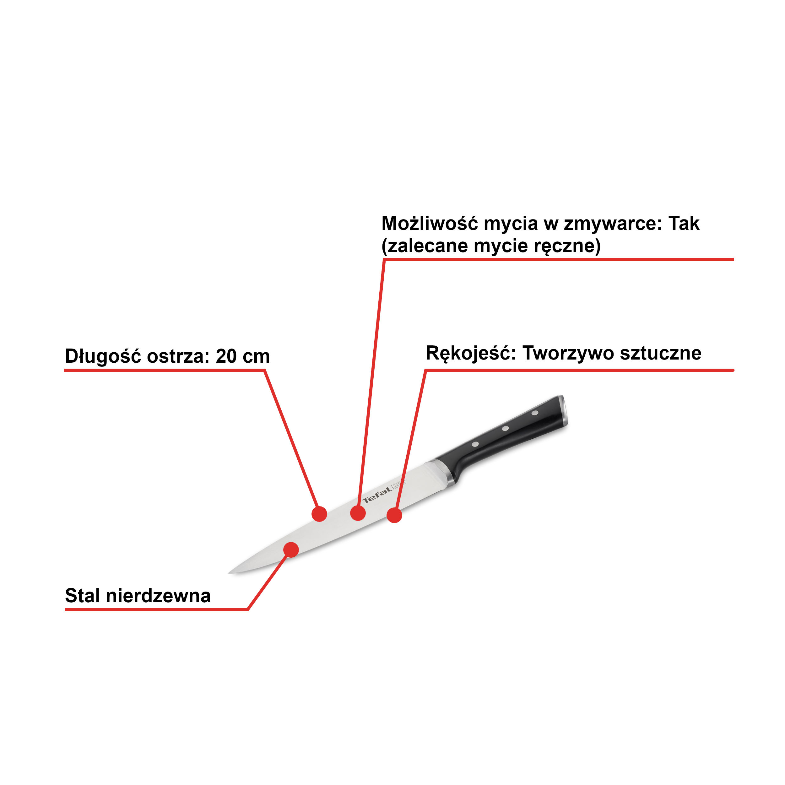 Nóż do krojenia TEFAL ICE FORCE 20cm