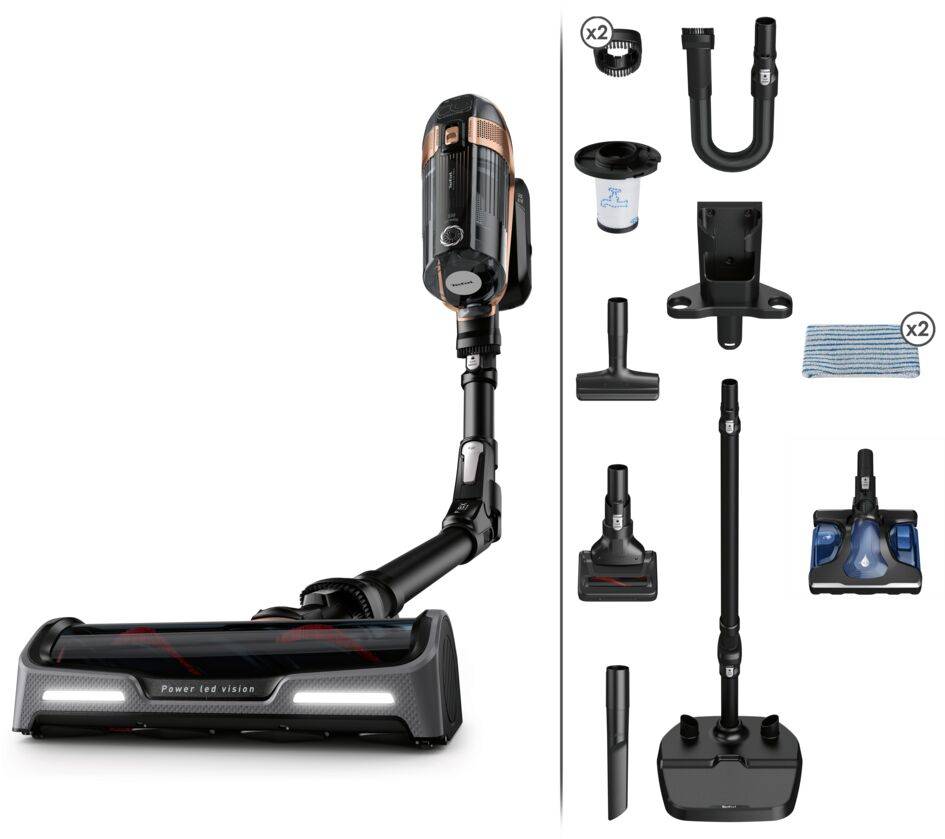 Odkurzacz bezprzewodowy, Tefal X-Force Flex 15.60, 230 AW, 80 min, mopowanie