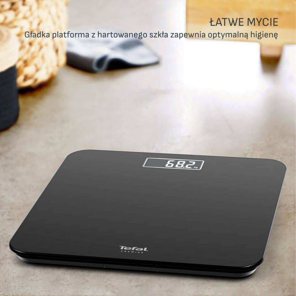 Waga łazienkowa, Tefal Premiss, 160 kg, baterie