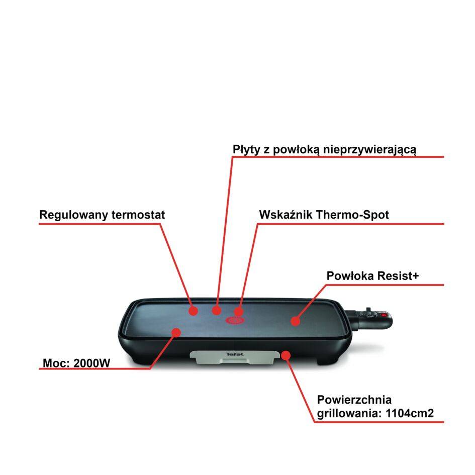 Grill elektryczny plancha TEFAL MALAGA CB5038