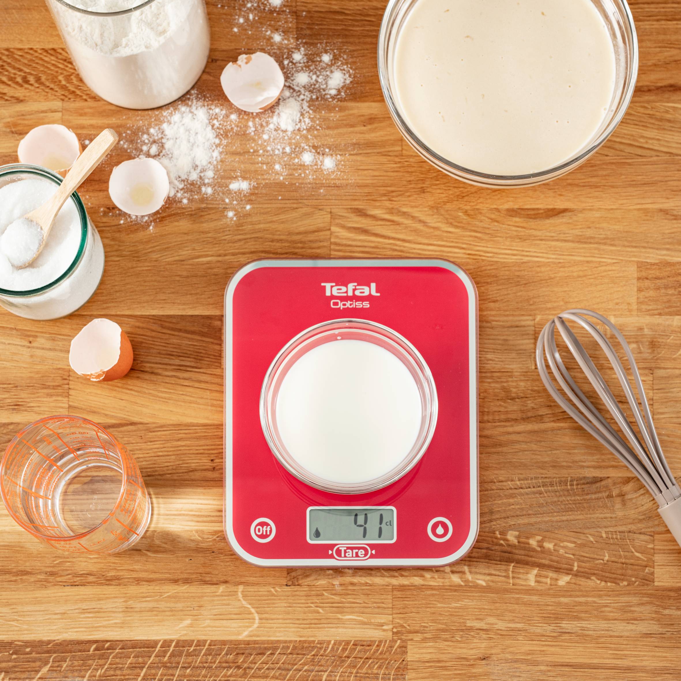 Waga kuchenna Tefal Optiss 5kg czerwona