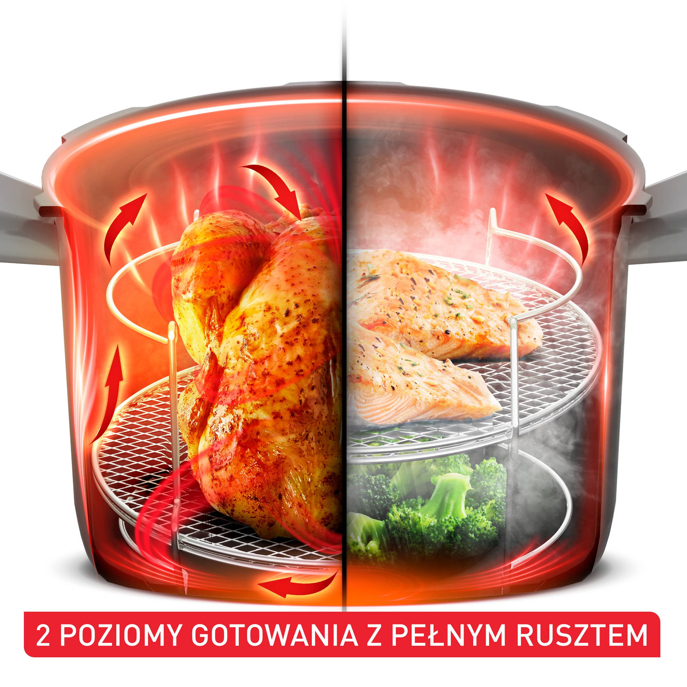 Multicooker TEFAL Cook4me Touch Pro z pokrywą Extra Crisp. Wbudowana waga