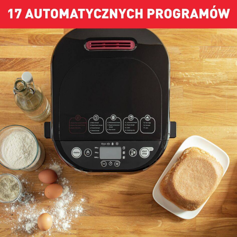 Wypiekacz do chleba, Pain&Plaisir PF2208, 17 programów, 700W, 1kg