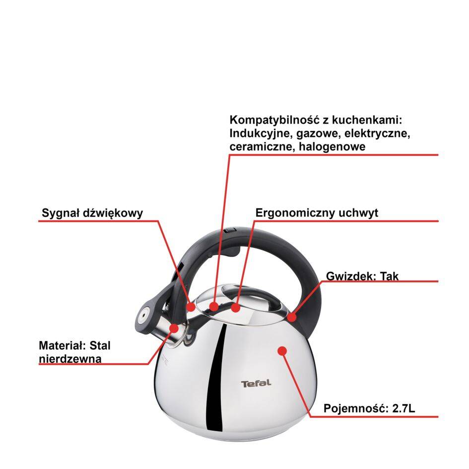 Czajnik stalowy TEFAL INOX 2,7l