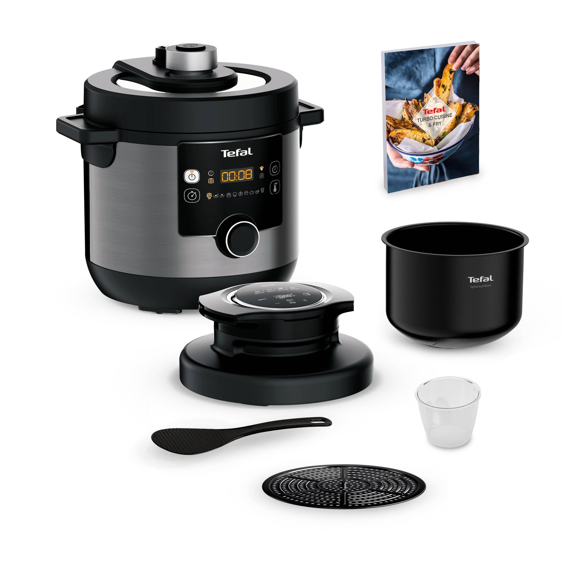 Multicooker z pokrywą do zapiekania TEFAL TURBO CUISINE&FRY CY7788