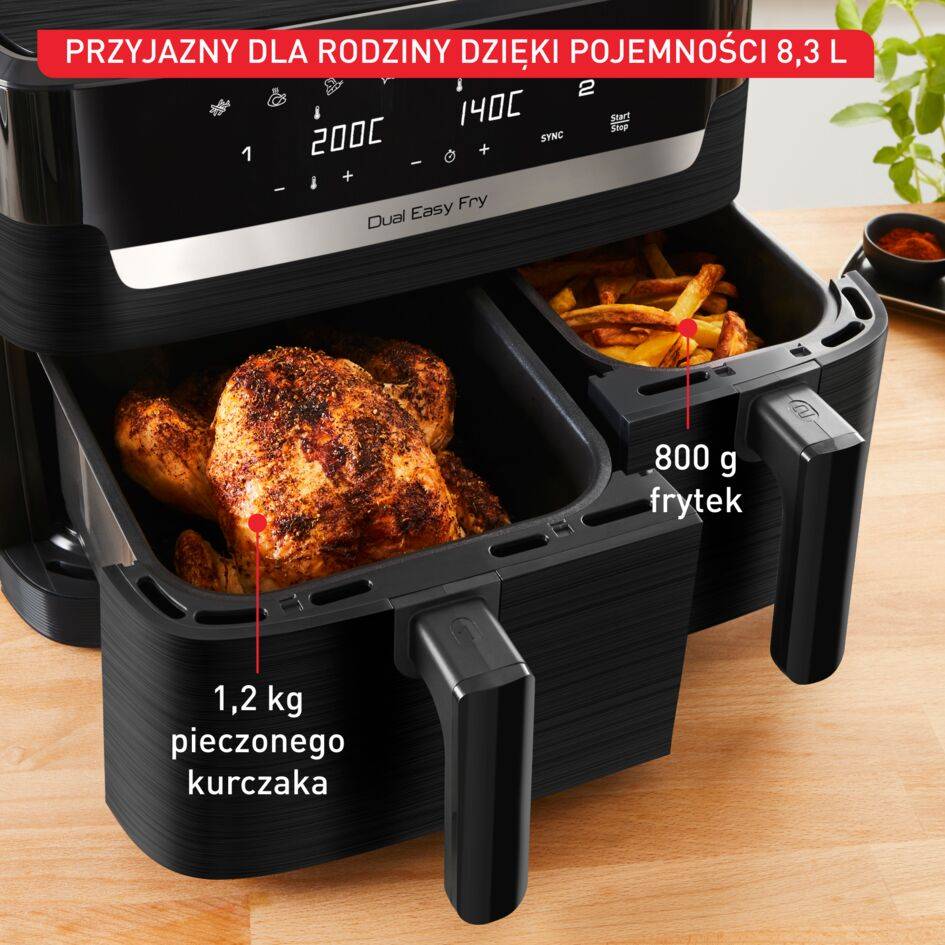 FRYTOWNICA AIR FRYER DUAL EASY FRY ESSENTIAL EY901N10
