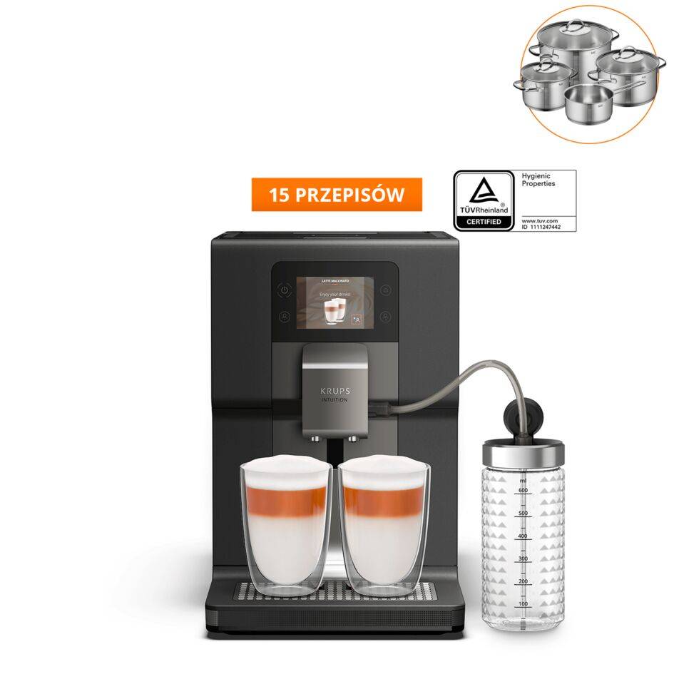 Ekspres do kawy automatyczny KRUPS INTUITION PREFERENCE+ EA875U (grafit)