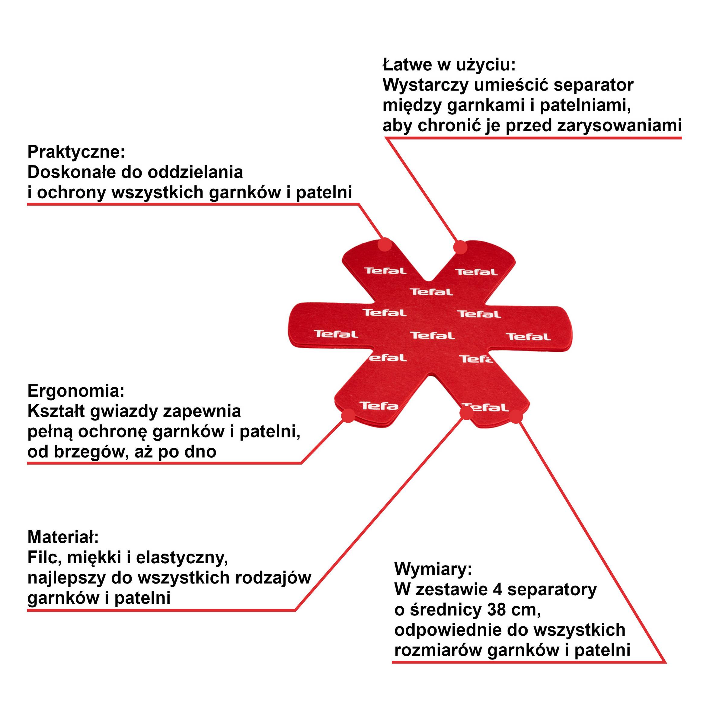 Podkładki kuchenne TEFAL INGENIO - 4 elementy