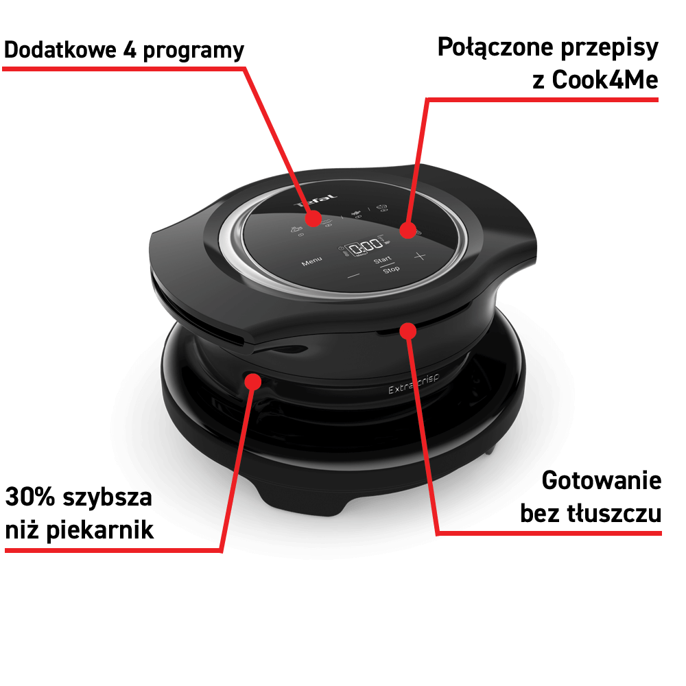 Pokrywa do zapiekana TEFAL Extra Crisp EY1508 do Cook4Me