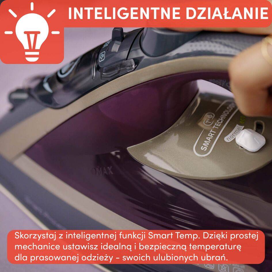 Żelazko parowe, Tefal Smart Protect Plus FV6870, tryb auto
