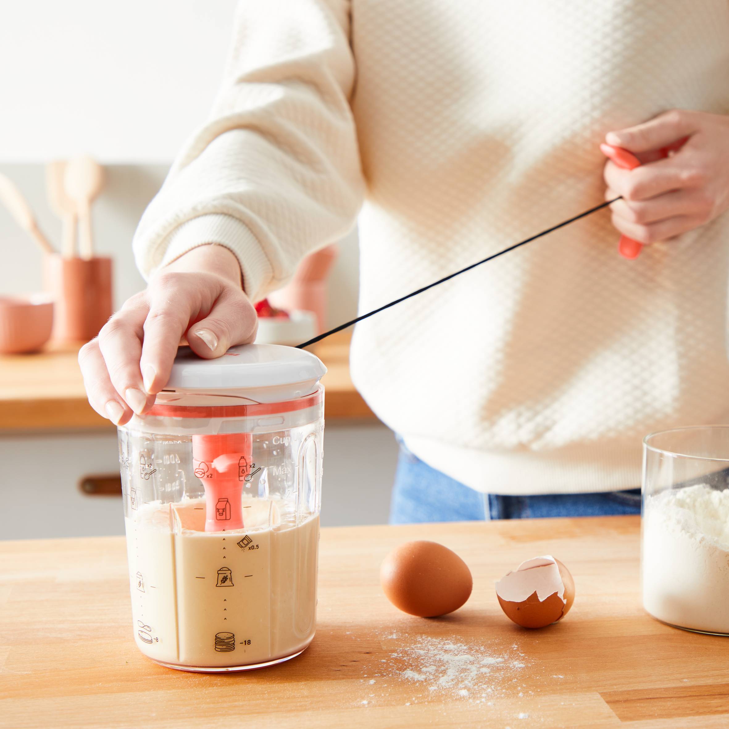 Mikser ręczny do ciast i naleśników TEFAL PANCAKE EXPRESS