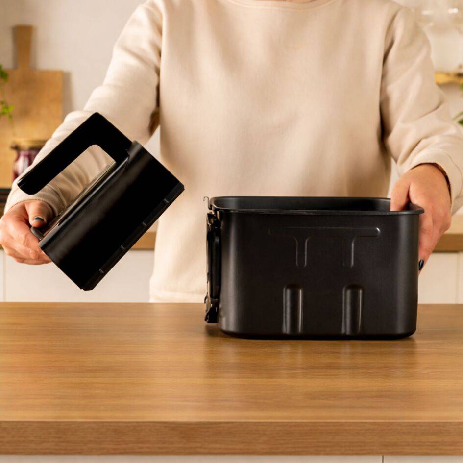 Zestaw do przechowywania Easy Fry Silence 7 L Vision, dodatkowa szuflada, ruszt i pokrywka