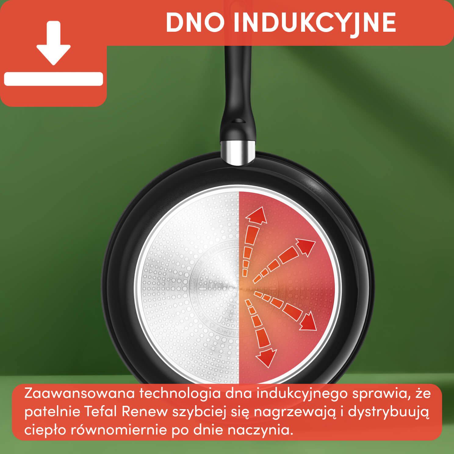 Patelnia ceramiczna TEFAL RENEW BLACK 20cm