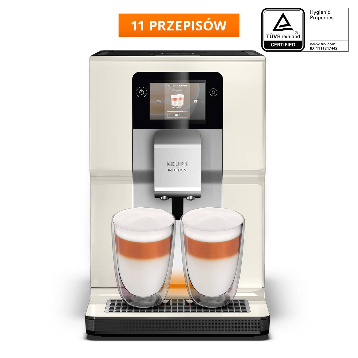 Ekspres do kawy automatyczny KRUPS INTUITION PREFERENCE+ EA872A (kość słoniowa)