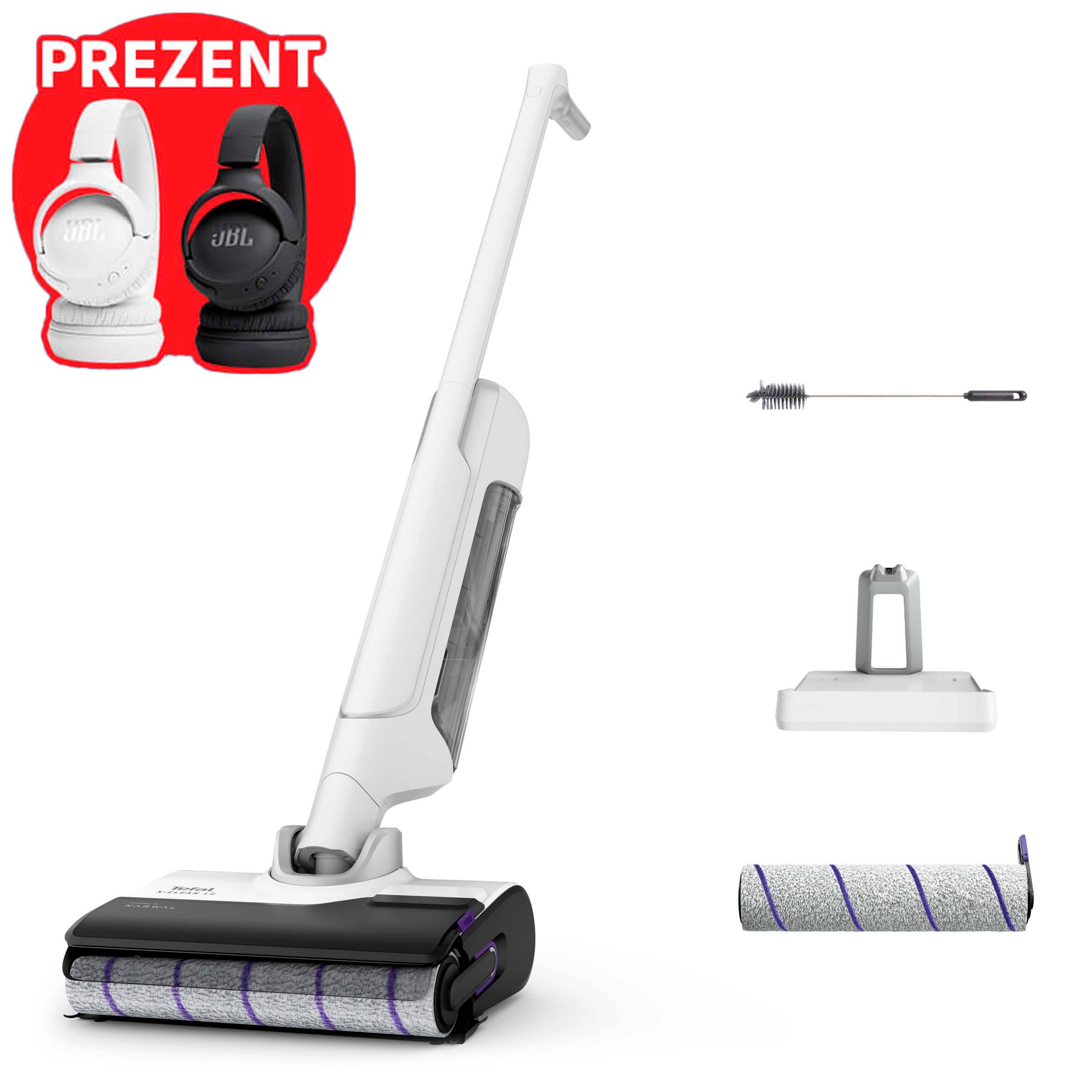 Bezprzewodowy odkurzacz myjący Tefal X-Clean 10, 60 min, samoczyszczenie i suszenie
