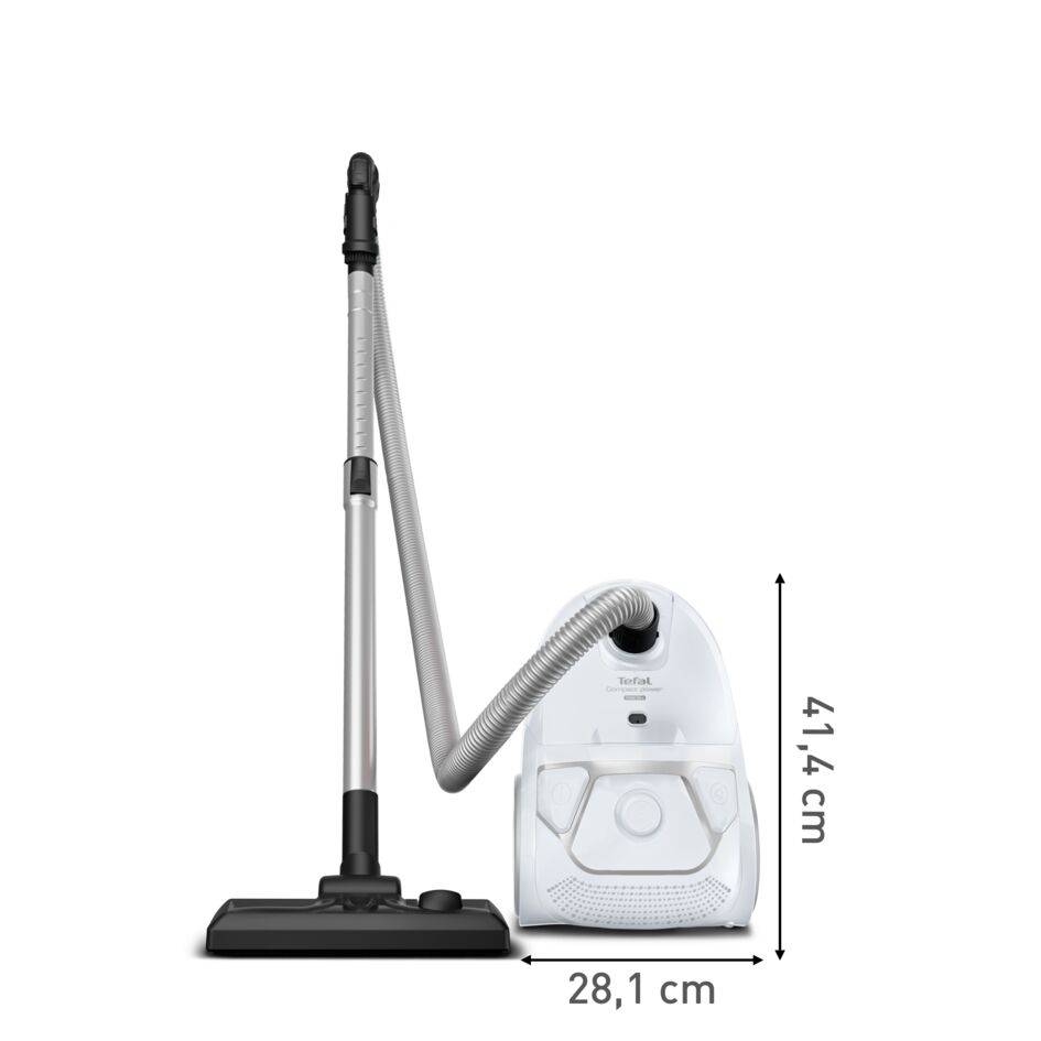 Tefal Compact Power, odkurzacz workowy, 750 W, duży zasięg, filtracja