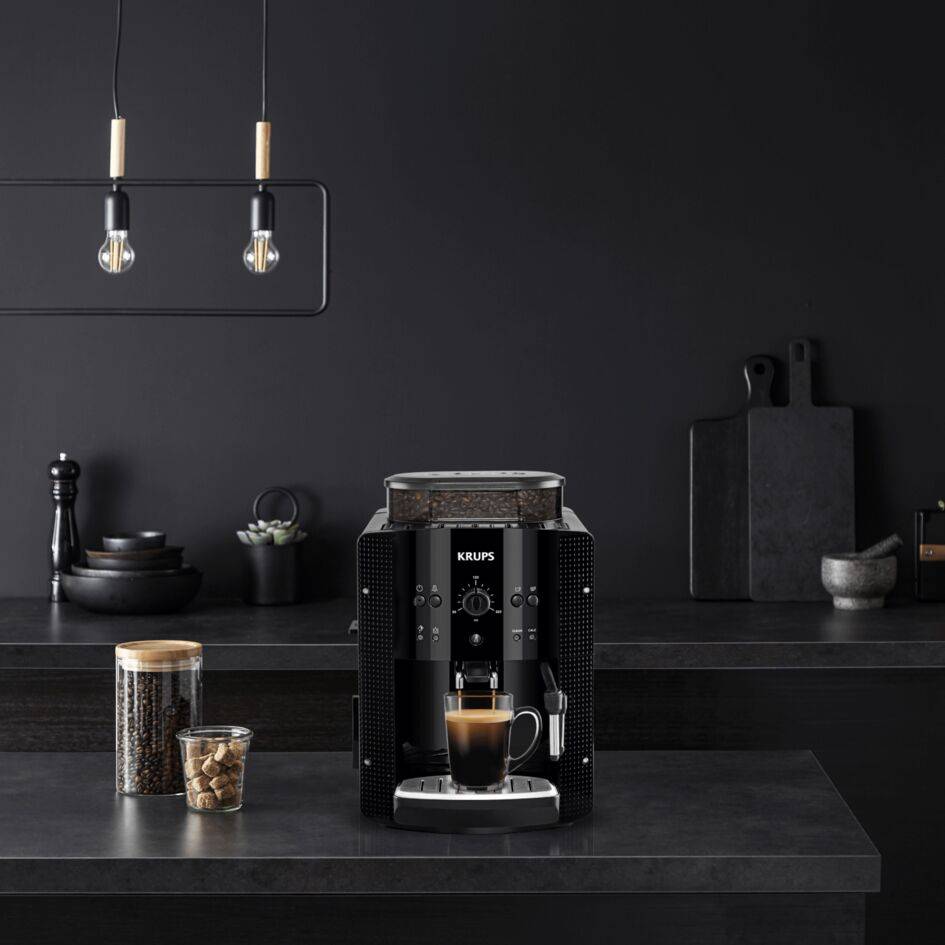 Ekspres ciśnieniowy do kawy KRUPS ESSENTIAL EA8108 (czarny)