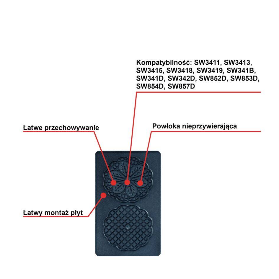 Dodatkowe płyty Snack Collection: Ciasteczka XA800712