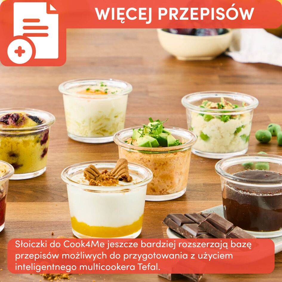 Komplet słoików do Tefal Cook4Me (8 sztuk) XA6140