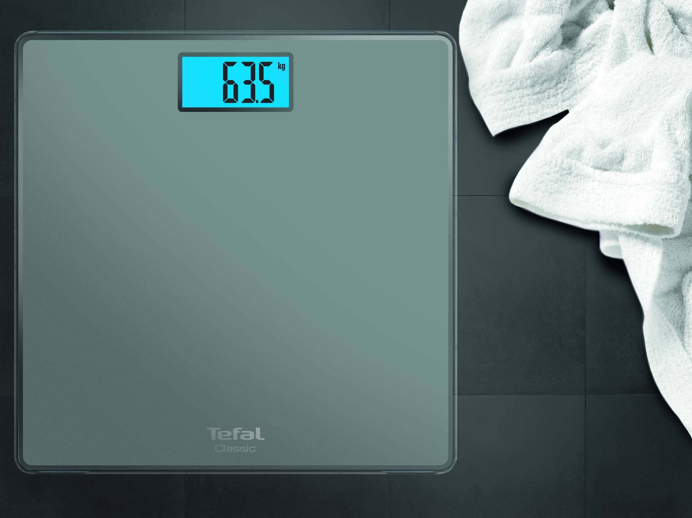 Waga łazienkowa, Tefal Classic, 160kg, wyświetlacz, baterie