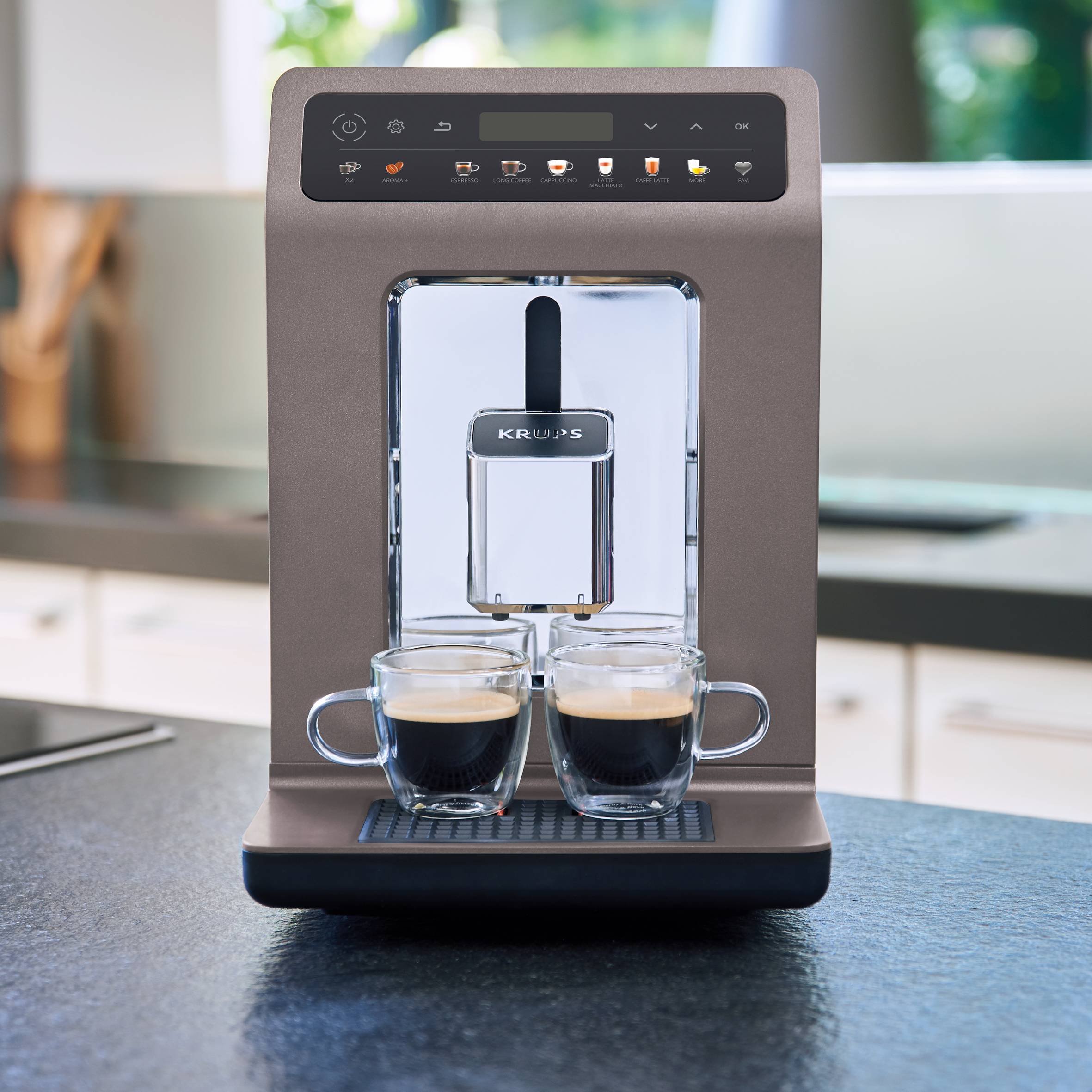 Ekspres ciśnieniowy do kawy KRUPS EVIDENCE ONE EA895E (Srebrny/Szary)