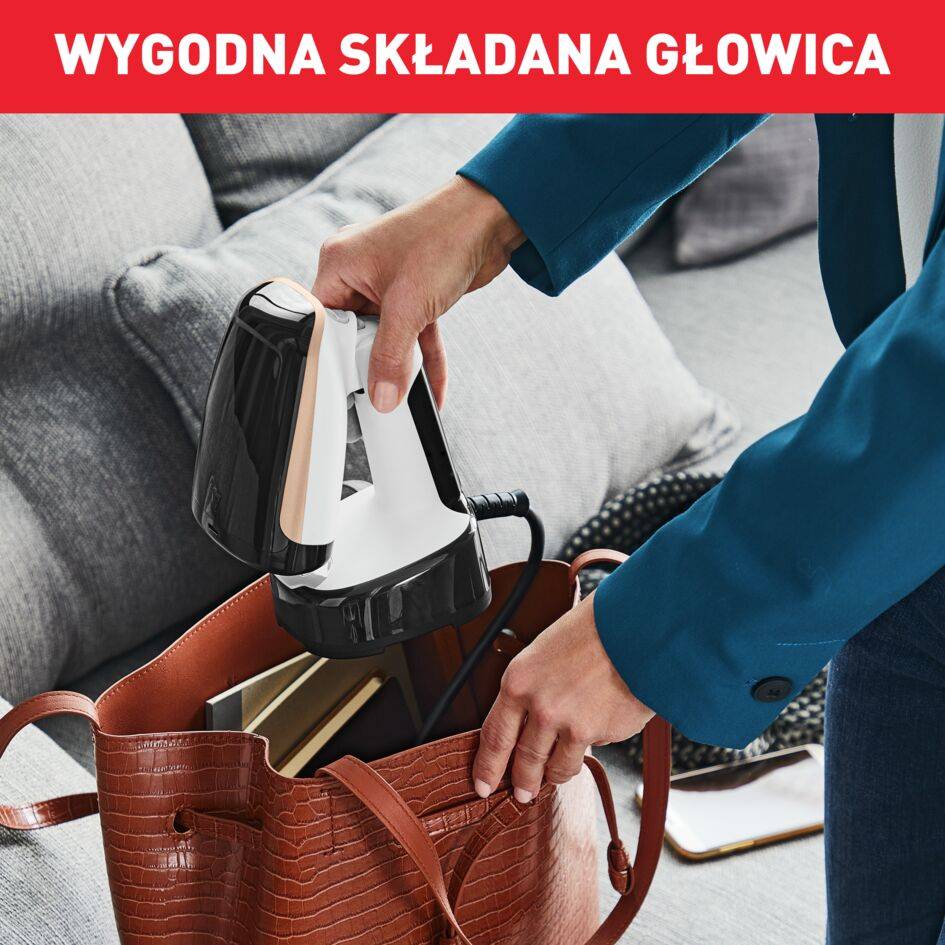 Parownica do ubrań, Tefal Access Steam Pocket, 1300 W, kompaktowa  