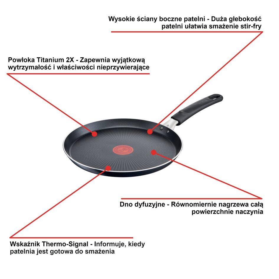 Patelnia naleśnikowa TEFAL XL INTENSE 25cm