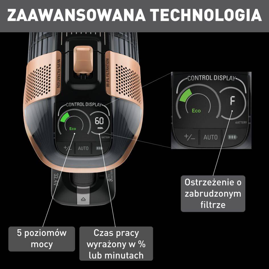 Odkurzacz bezprzewodowy TEFAL X-FORCE FLEX 15.60 TY99F1