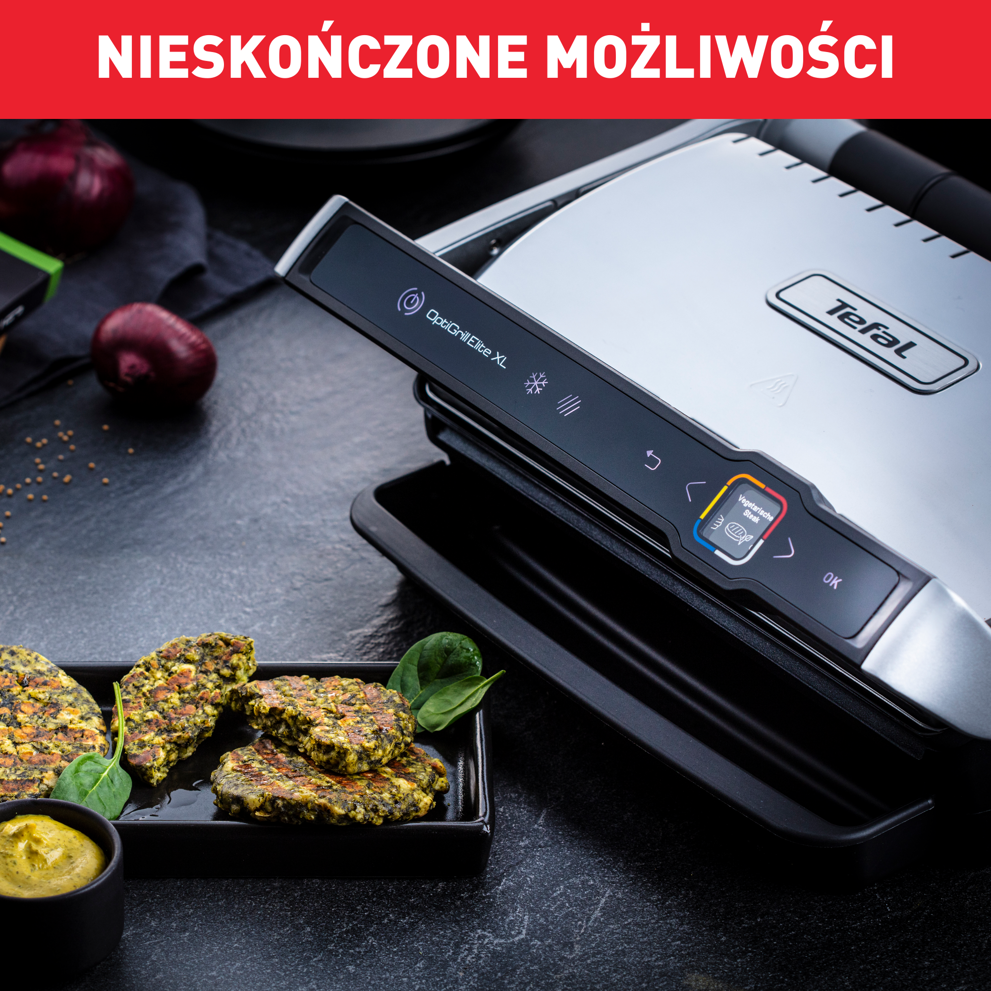 Grill elektryczny TEFAL OPTIGRILL ELITE XL GC760D