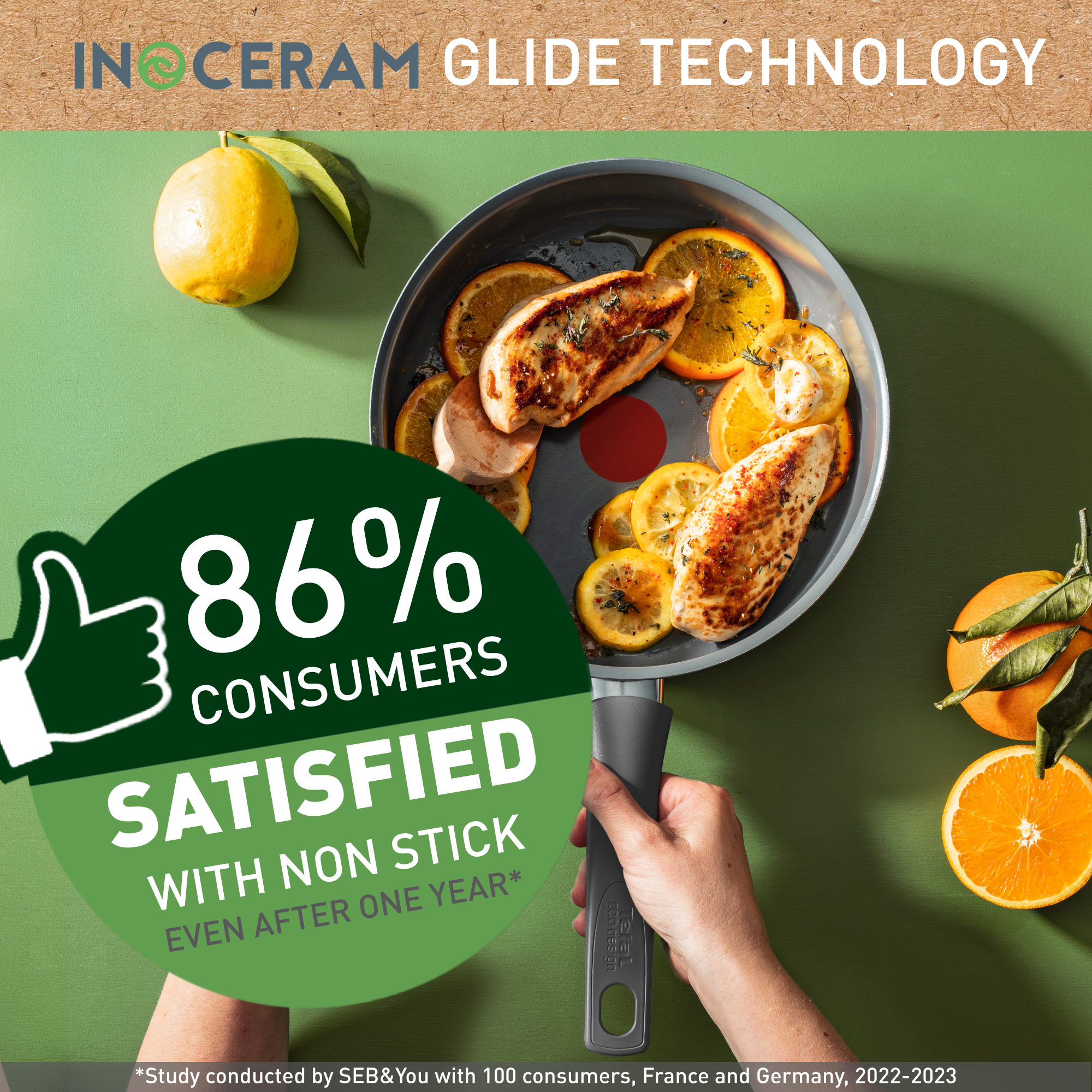 Patelnia głęboka Tefal Renewal 24cm