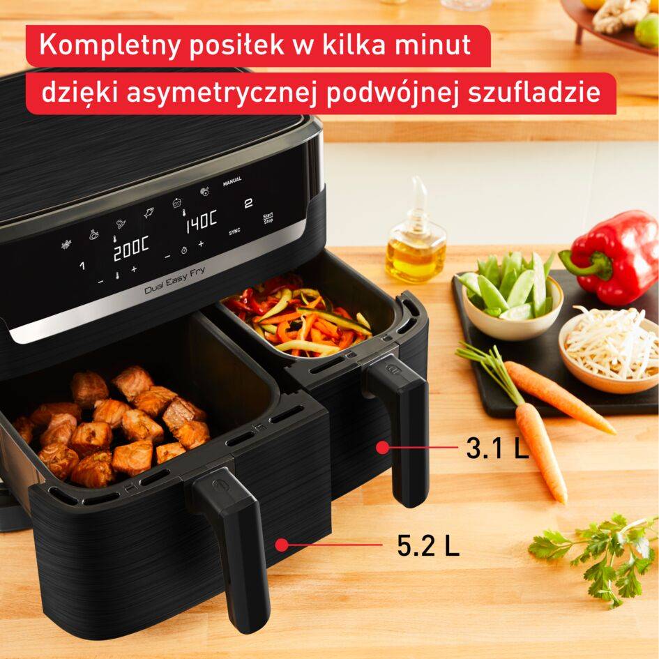 FRYTOWNICA AIR FRYER DUAL EASY FRY ESSENTIAL EY901N10