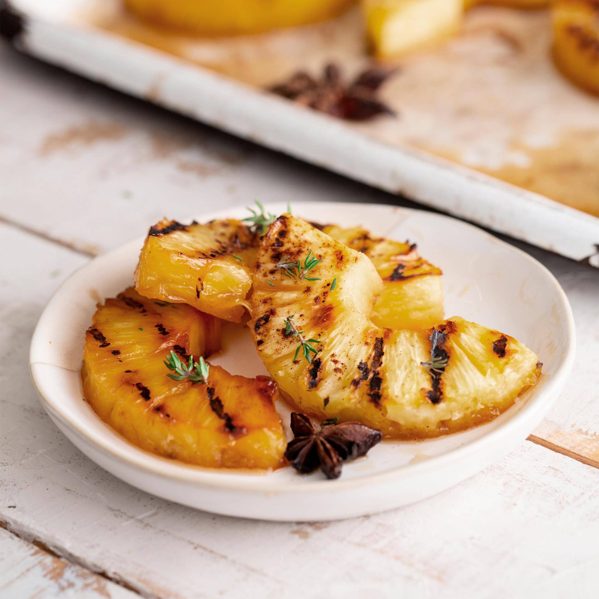 Ananas z cynamonem - przepisy Dual EasyFry&Grill | Tefal