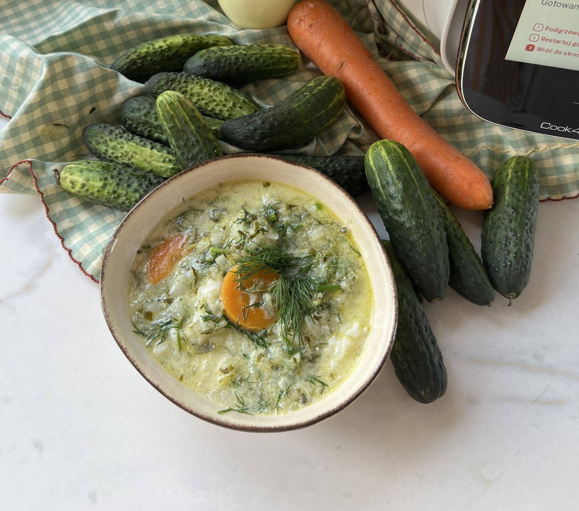 Zupa ze świeżych ogórków - przepisy Cook4Me | Tefal