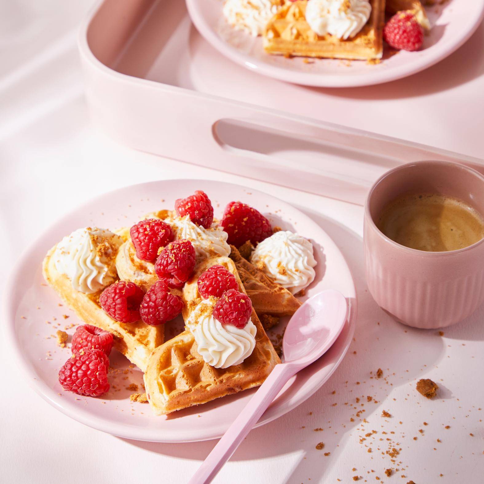 Gofry w kształcie serca o smaku sernika - przepisy Snack Collection MECHANICAL | Tefal