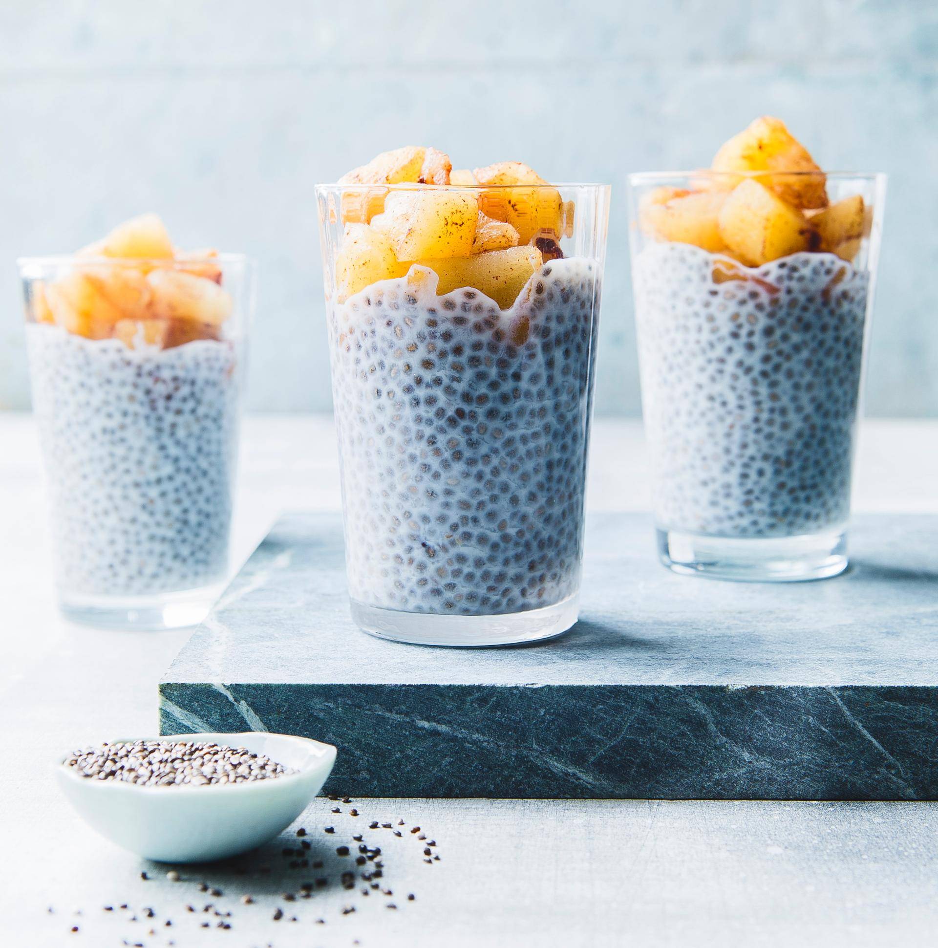 Pudding z nasion chia z jabłkami - przepisy Cook4Me | Tefal