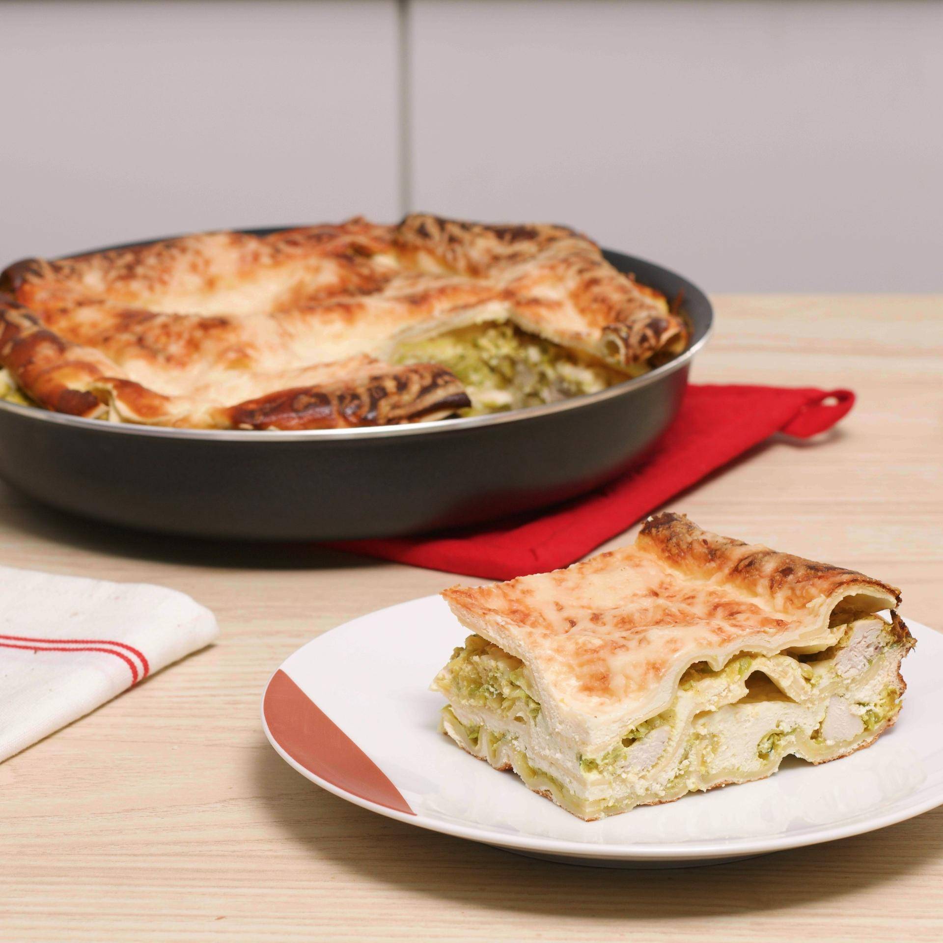 Lasagne z kurczakiem, cukinią, curry i ricottą - przepisy Patelnie i Garnki | Tefal