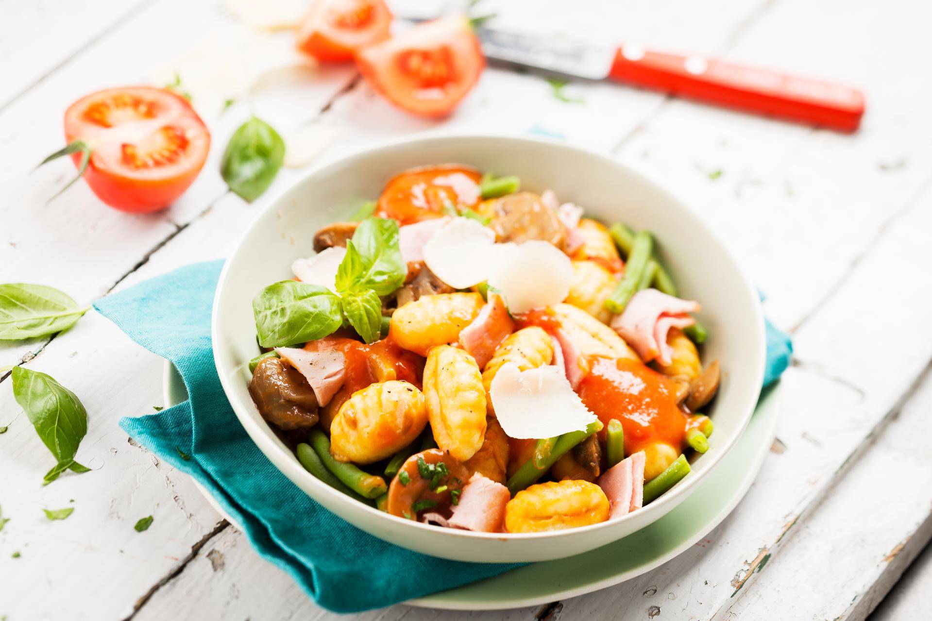 Gnocchi z pieczarkami i szynką - przepisy Cook4Me | Tefal