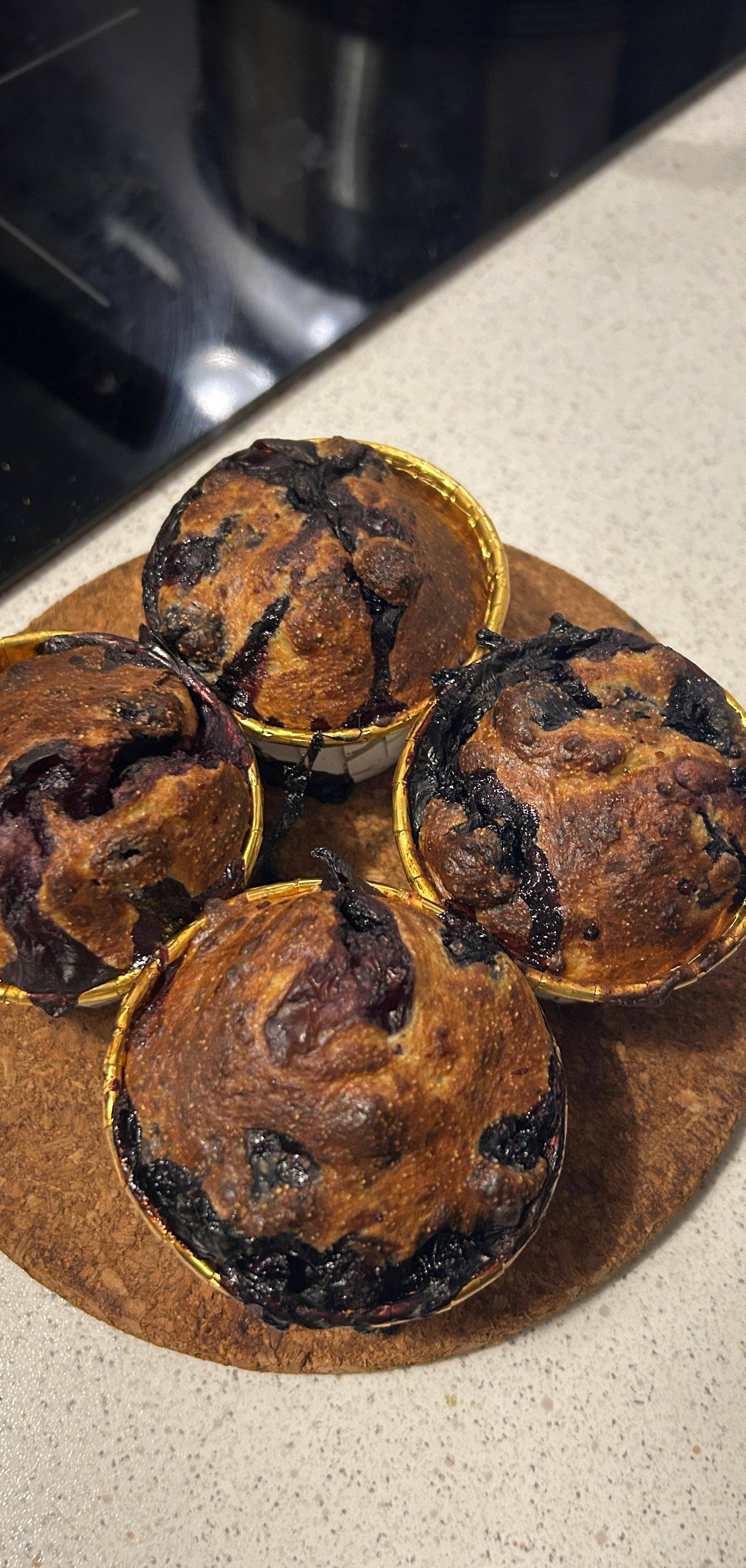 Borówkowe muffiny bez cukru - przepisy Easy Fry Max | Tefal