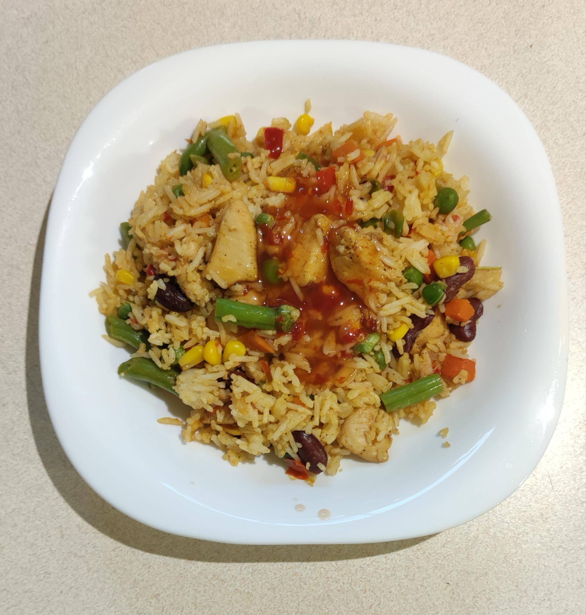 Kurczak z mieszanką meksykańską, ryżem basmati i sosem słodko kwaśnym - przepisy Cookeo V3 | Tefal