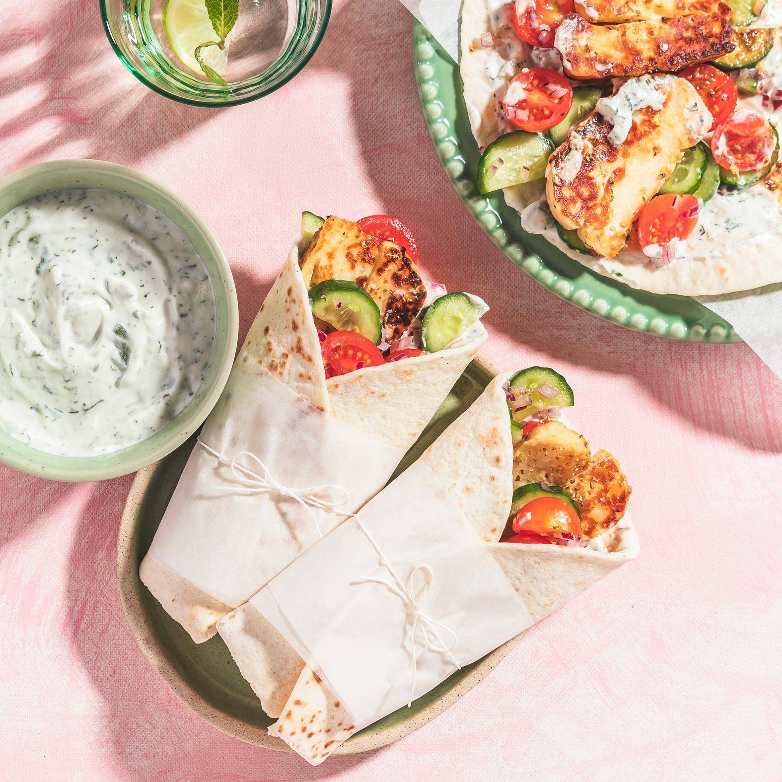 Gyros z halloumi i letnimi warzywami - przepisy Patelnie i Garnki | Tefal