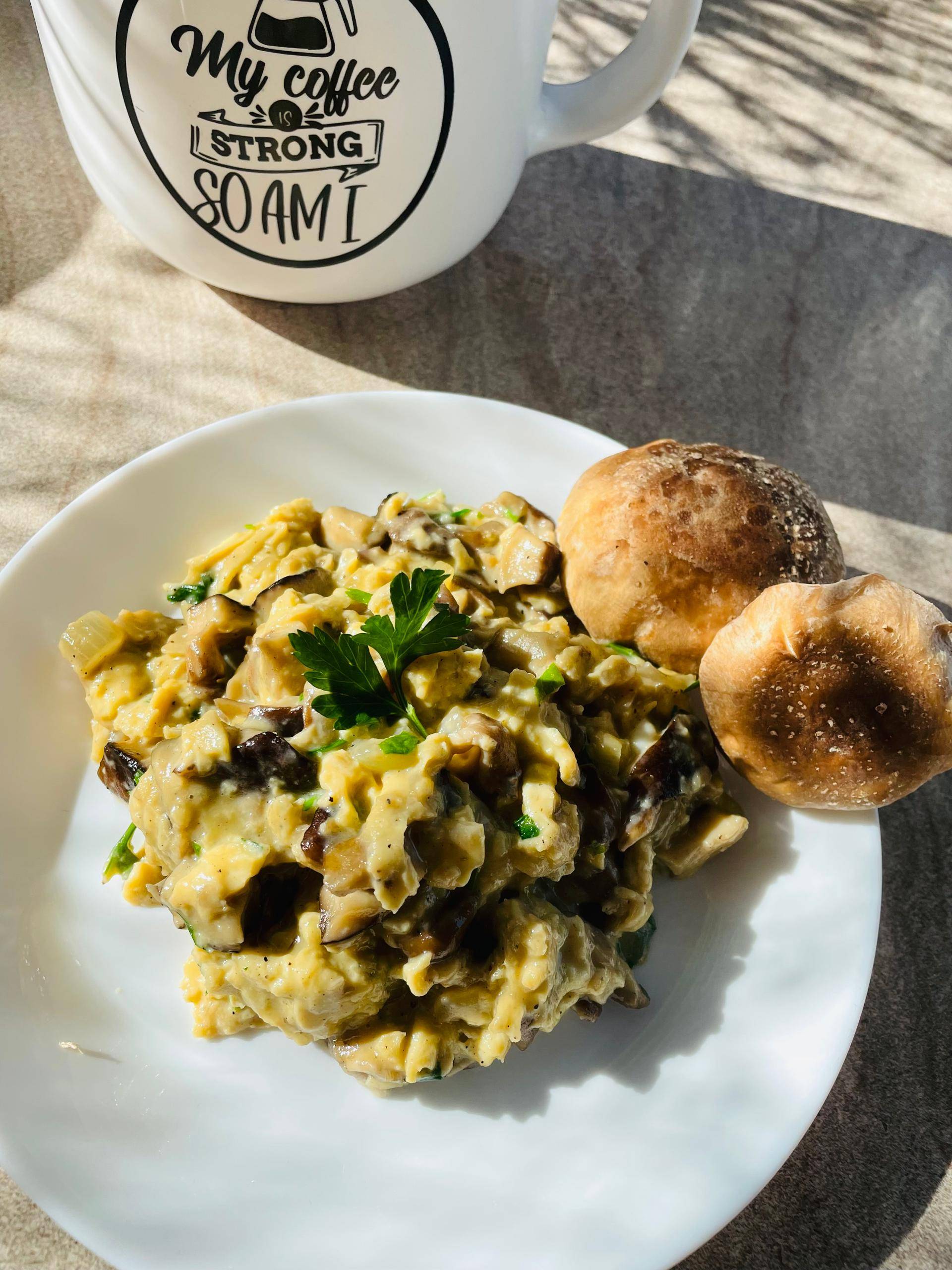 Kremowa jajecznica z shiitake - przepisy Cookeo V3 | Tefal