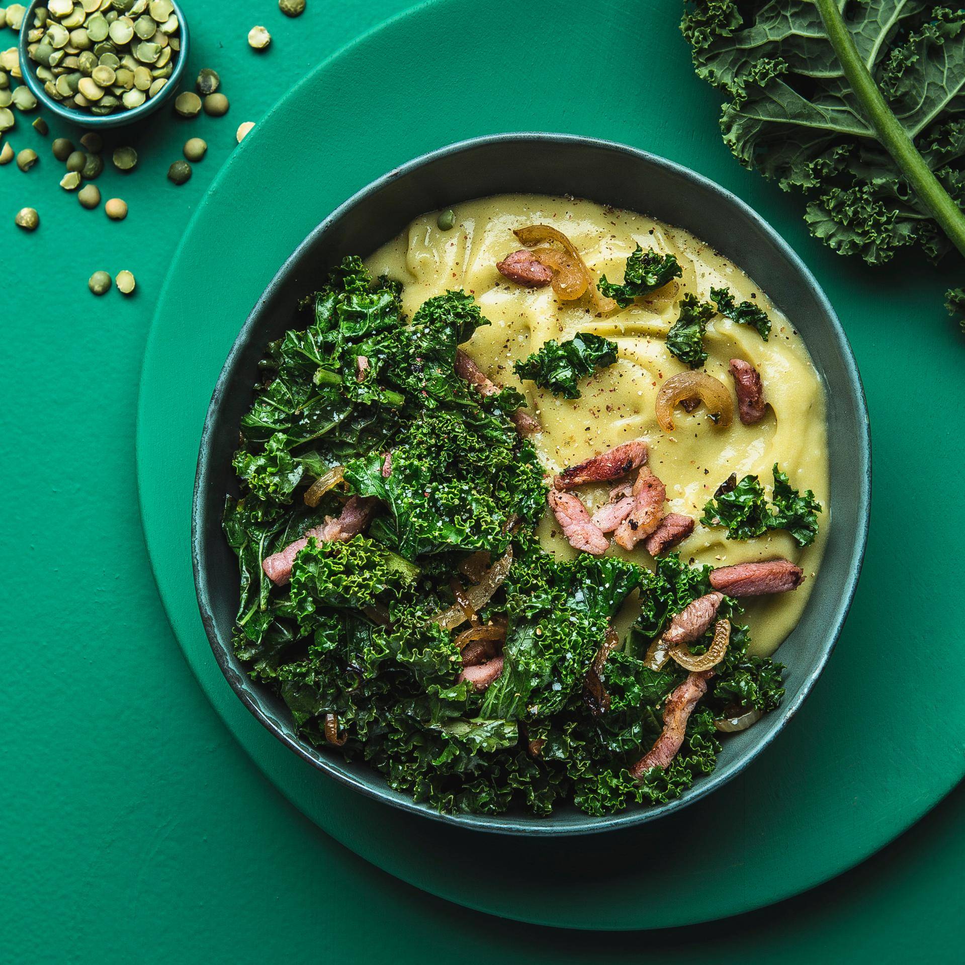 Puree z groszku z duszoną kapustą - przepisy Cook4Me | Tefal