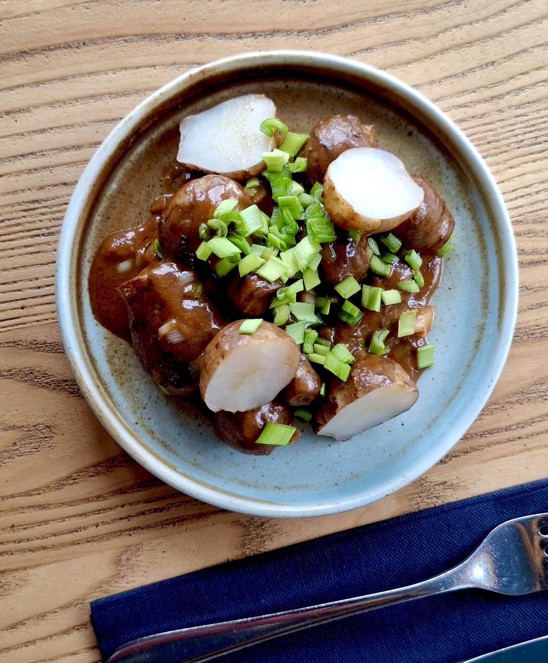 Topinambur w miso z dymką - przepisy Cook4Me | Tefal