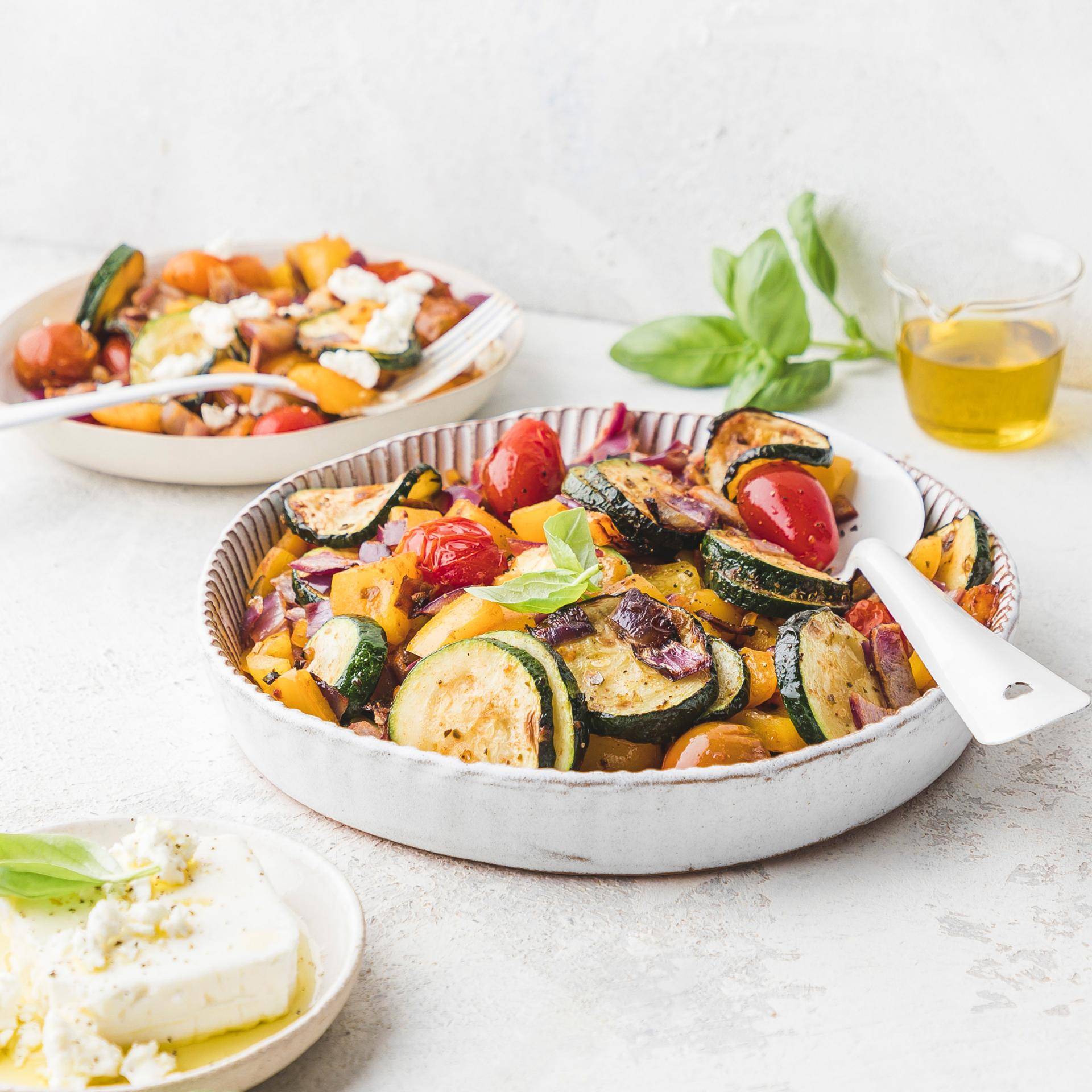 Śródziemnomorskie warzywa - przepisy Easy Fry Mega | Tefal