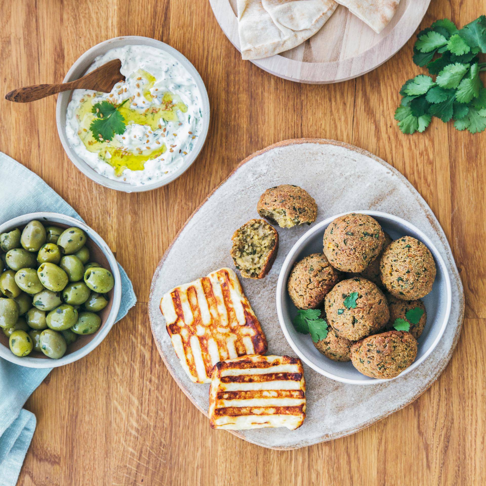 Halloumi i falafel - przepisy Dual EasyFry&Grill | Tefal