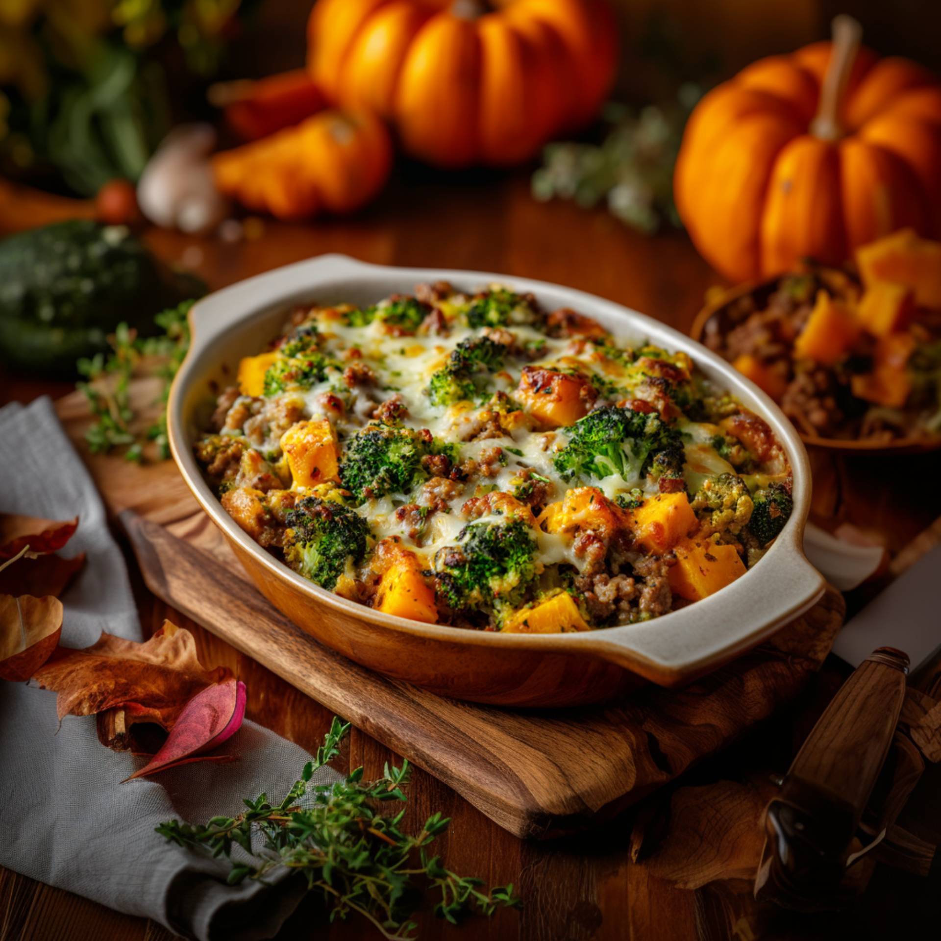 Jesienna zapiekanka z mięsem i dynią - przepisy EASY FRY & GRILL 2 in 1 MECHANICAL | Tefal