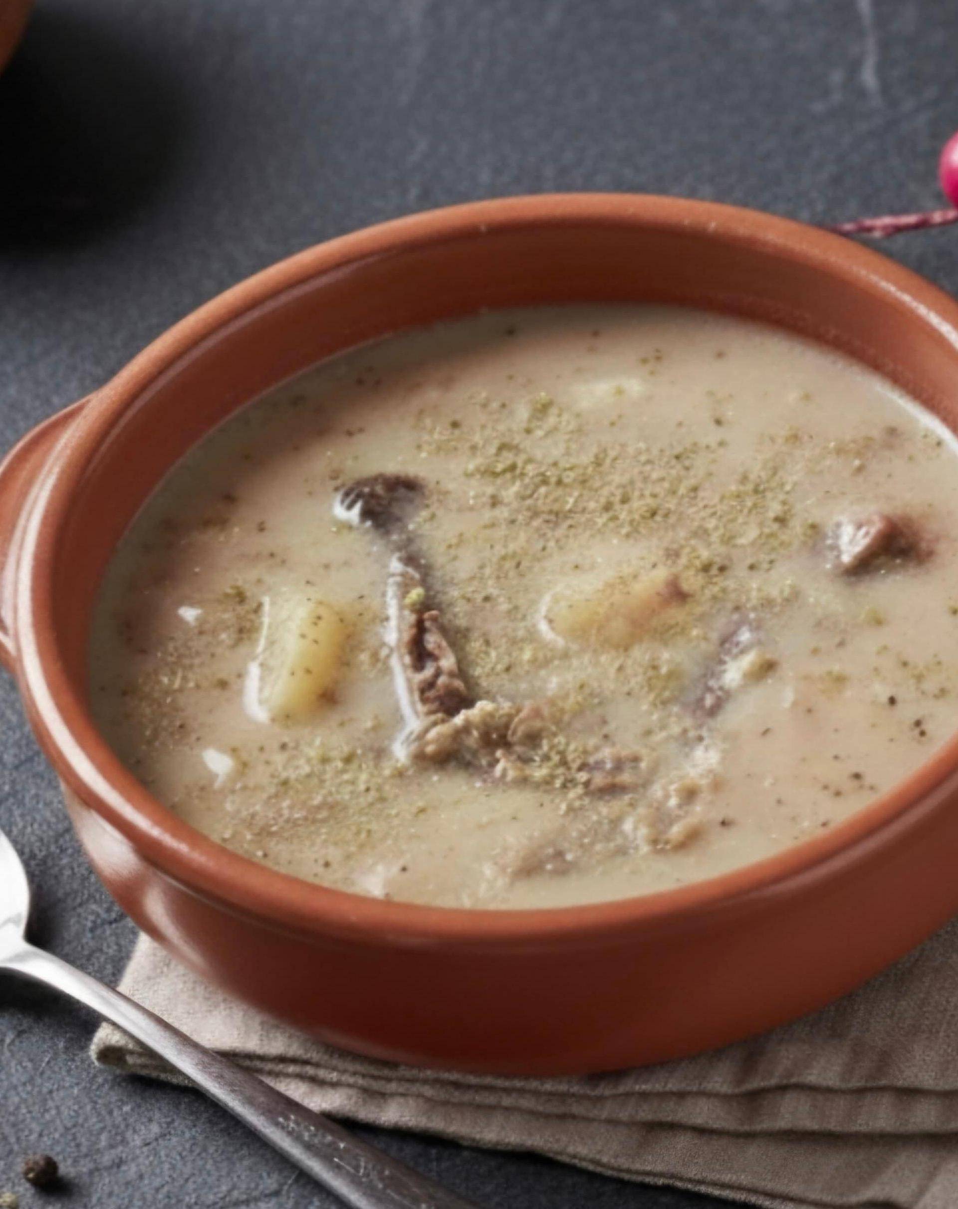 Mazowiecka zalewajka z suszonymi grzybami - przepisy Cook4Me | Tefal